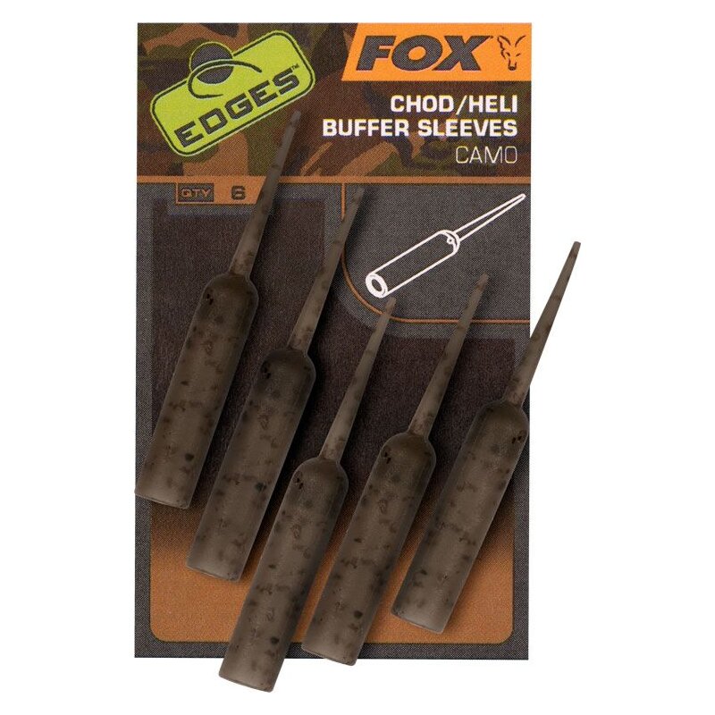 Bild von Fox Edges Camo Naked Chod/Heli Buffer Sleeves - 6 Gummischläuche