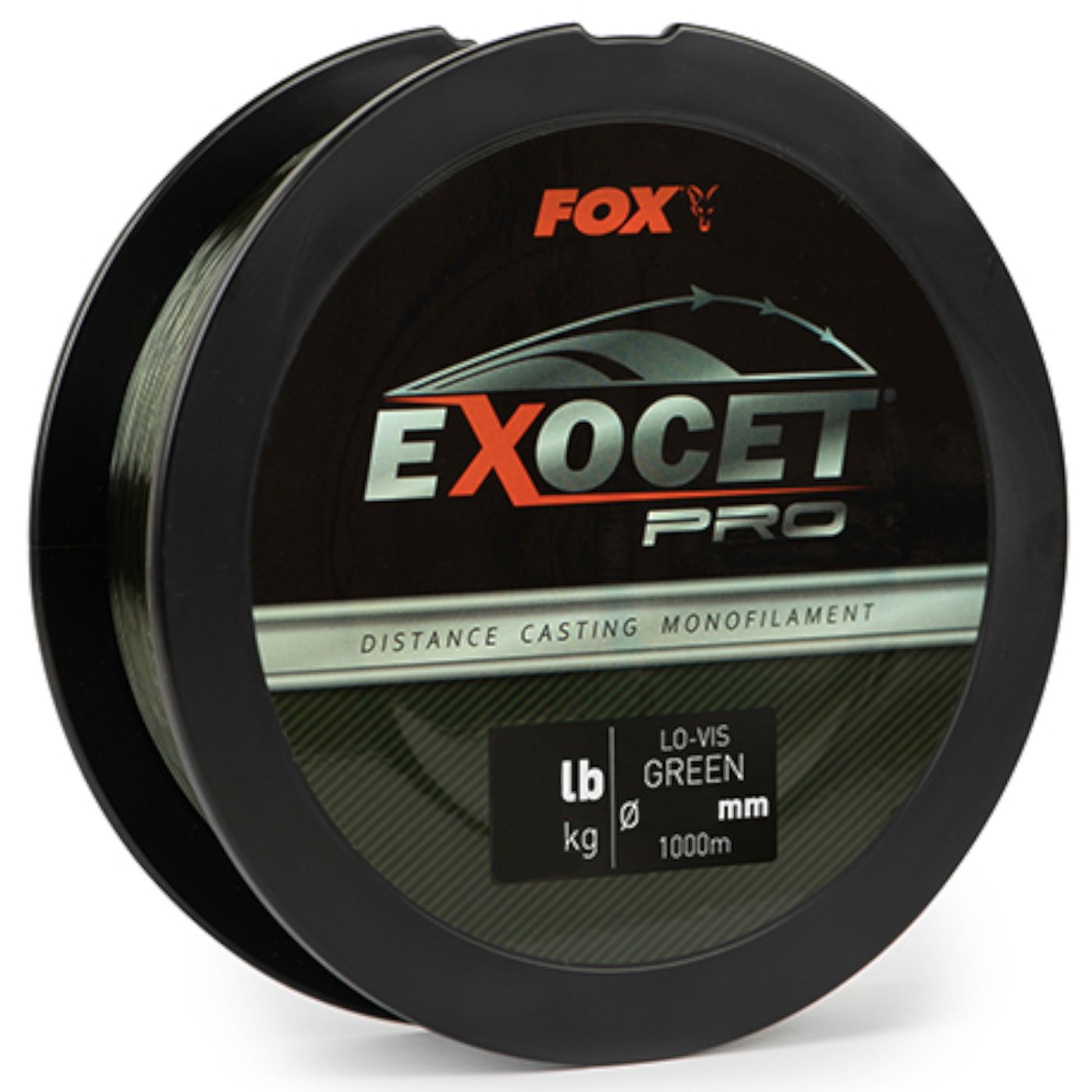 Bild von Fox Angelschnur, 1000 m Länge, Fox Exocet Pro Monofilament Lo-Vis Green 0.370mm 20bs / 9.09kgs (1000m) Monofile Angelschnur