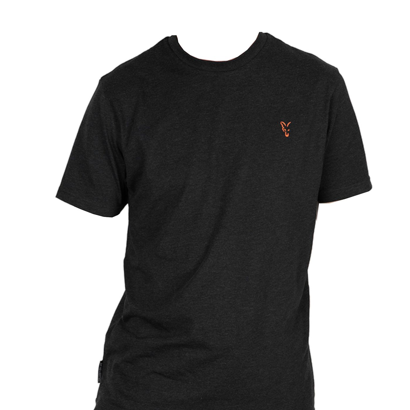 Bild von Fox Collection T Black & Orange - T-Shirt, Angelshirt