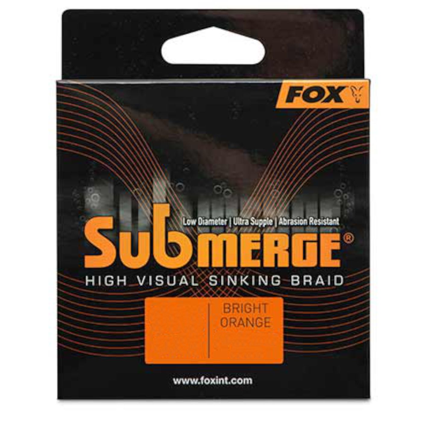 Bild von FOX International Angelschnur Fox Submerge Orange sinking braid - 600m geflochtene Angelschnur, 0.38 m Länge, 0.38 mm Fadendurchmesser, (600-St)