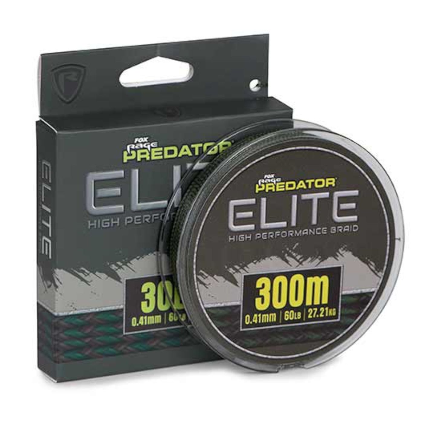 Bild von FOX RAGE Predator Elite Braid 0,41mm 27kg 300m Dunkelgrün (0,13 € pro 1 m)