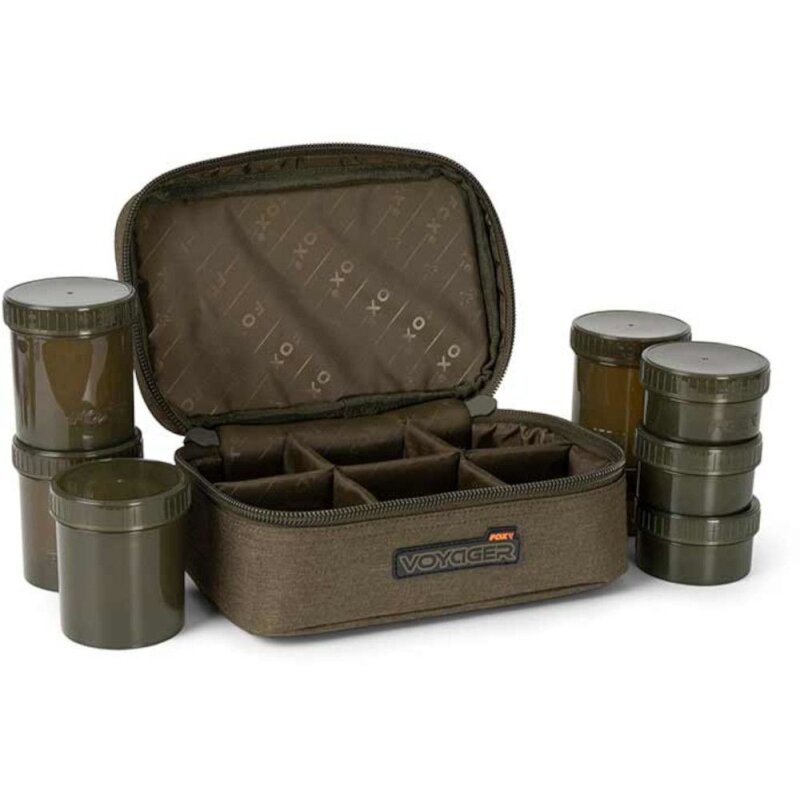Bild von Fox Voyager 8 Pot Hookbait Case - Ködertasche