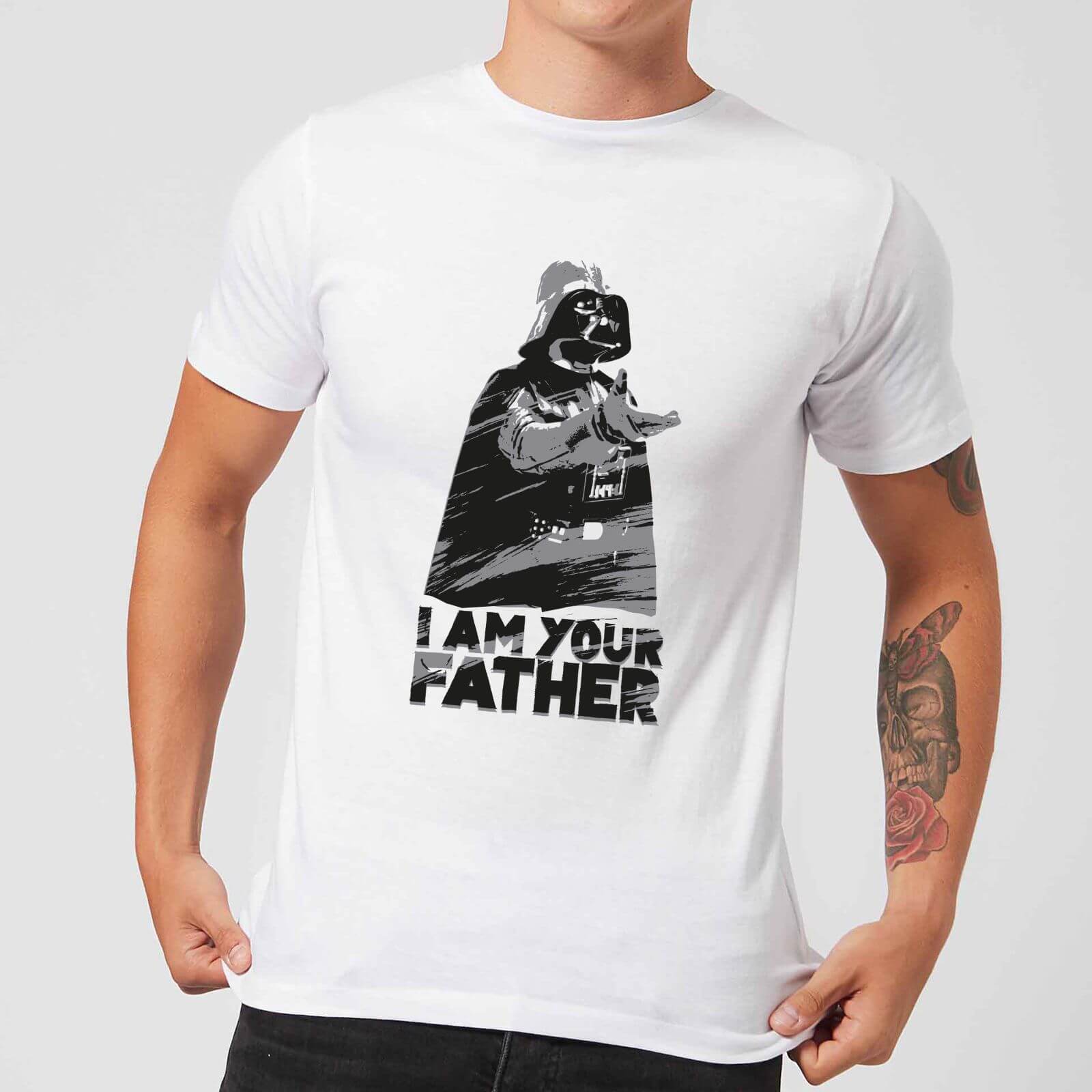 Bild von Star Wars Darth Vader I Am Your Father Sketch Men's T-Shirt - White - XXL