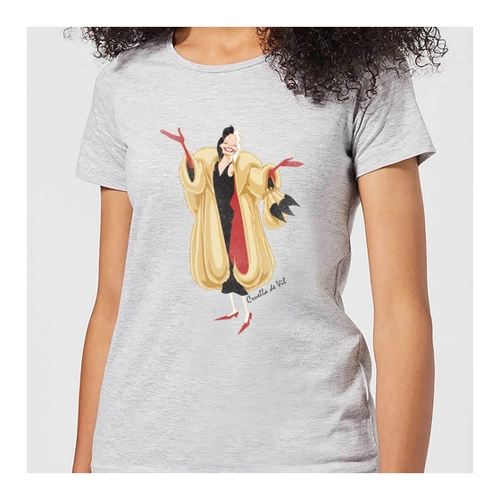 Bild von Disney 101 Dalmatiner Cruella De Vil Damen T-Shirt - Grau - XL