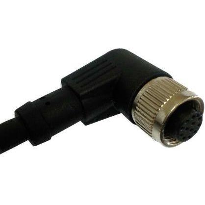 Bild von Rs Pro M12 Connector Female RA,12W,5m,Shielded, Elektronikkabel + Stecker