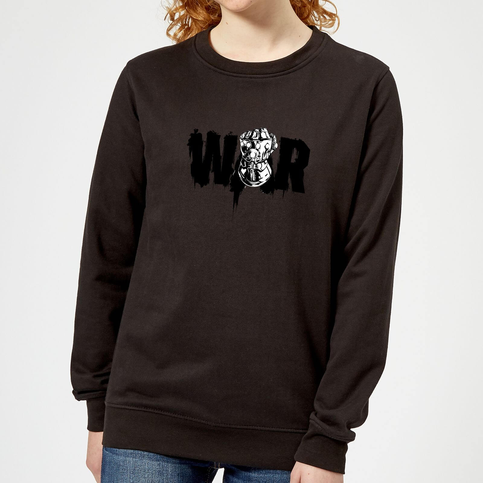 Bild von Marvel Avengers Infinity War War Fist Damen Pullover - Schwarz - XXL
