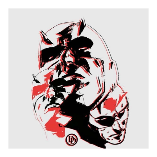 Bild von Marvel Knights Daredevil Layered Faces Women's T-Shirt - Grau - M