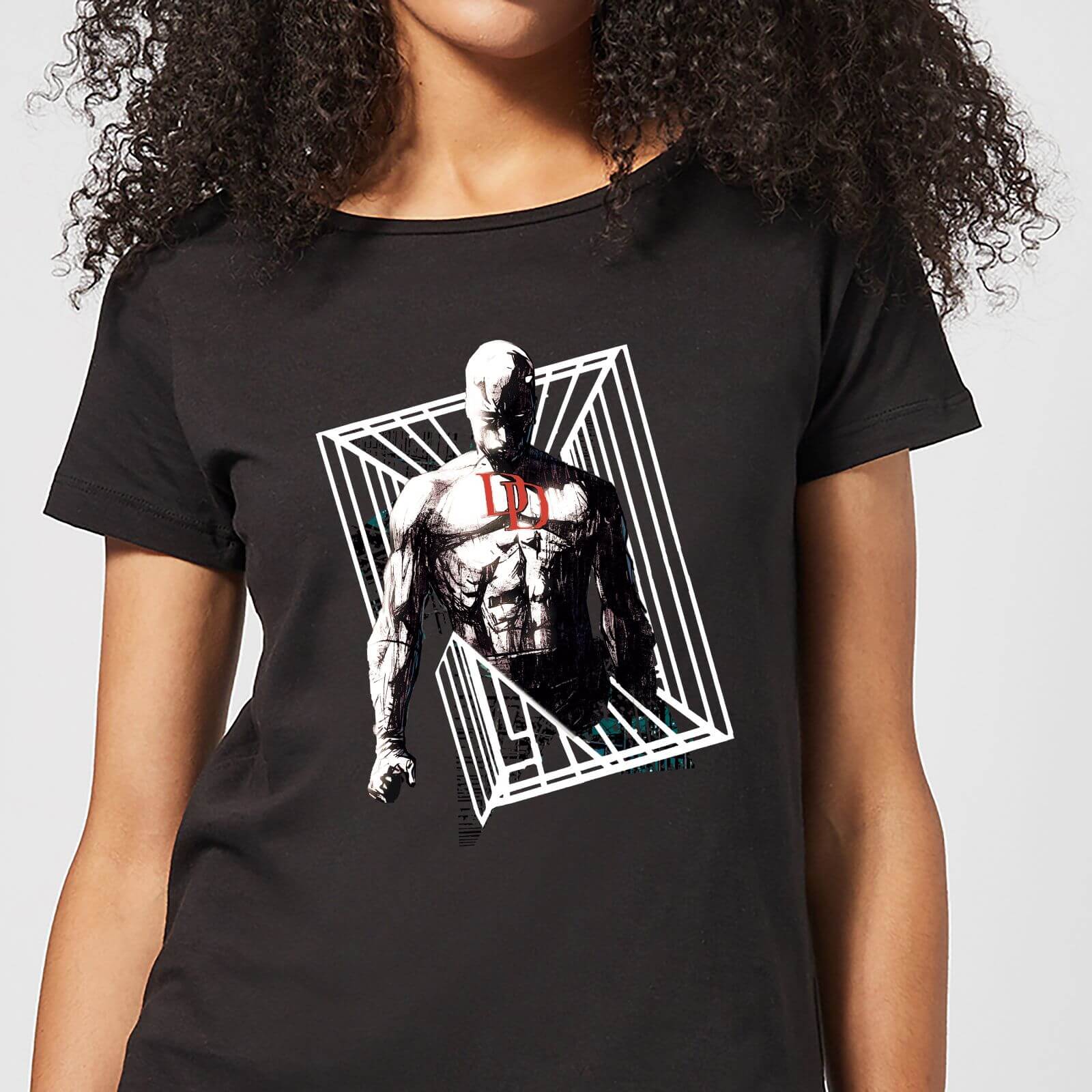 Bild von Marvel Knights Daredevil Cage Damen T-Shirt - Schwarz - XL