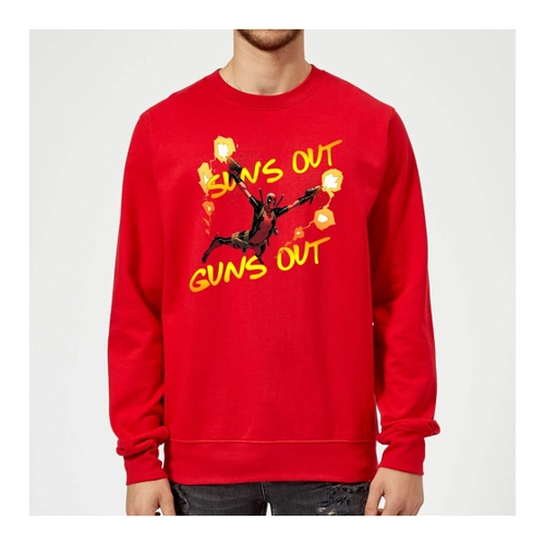 Bild von Marvel Deadpool Suns Out Guns Out Pullover - Rot - XXL