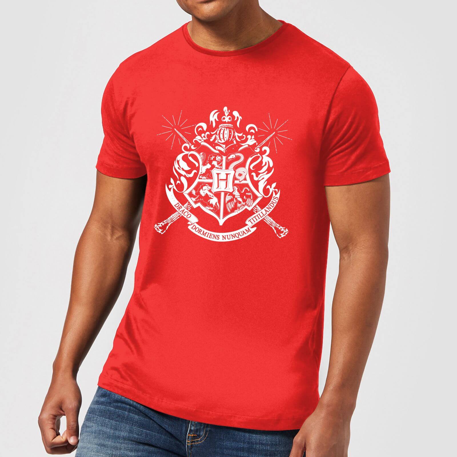 Bild von Harry Potter Hogwarts House Crest Herren T-Shirt - Rot - L
