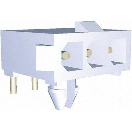 Bild von TE Connectivity Header Horiz 3 way Pin Mini UMNL, Elektronikkabel + Stecker, Weiss
