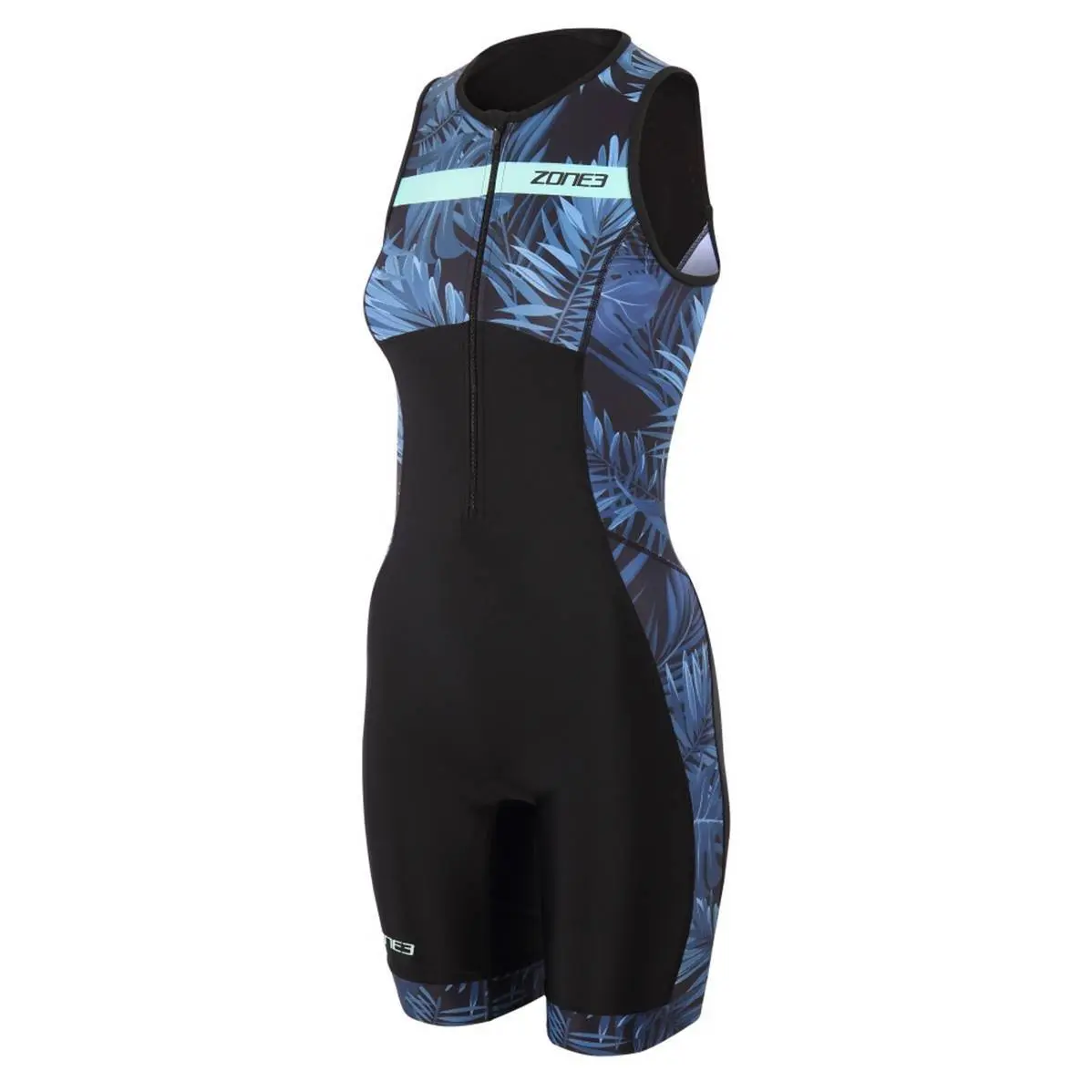 Bild von Mizuno, Damen, Velotrikot, Women's Activate+Tropical Palm (XS), Blau, Grün, XS