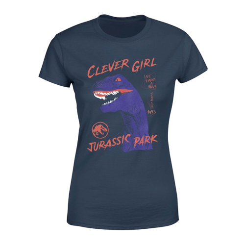 Bild von Jurassic Park Life Finds A Way Raptor Women's T-Shirt - Dunkelblau - XL