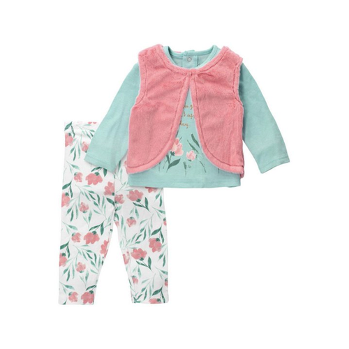 Bild von Lily & Jack Shirt, Hose & Jäckchen Set Blume (Set, 1-tlg., 3 Teile)