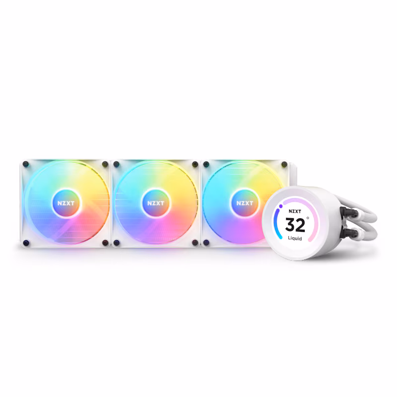 Bild von NZXT Kraken Elite 360 White RGB - CPU-Wasserkühlung - Max 31 dBA