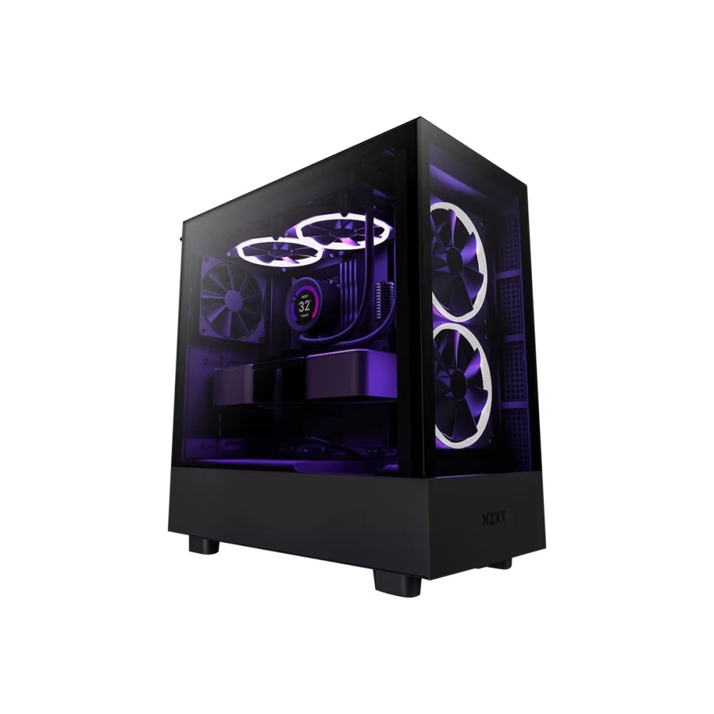 Bild von NZXT H series H5 Elite - Mid tower - E-ATX - Seitenteil mit Fenster (gehärtetes Glas)