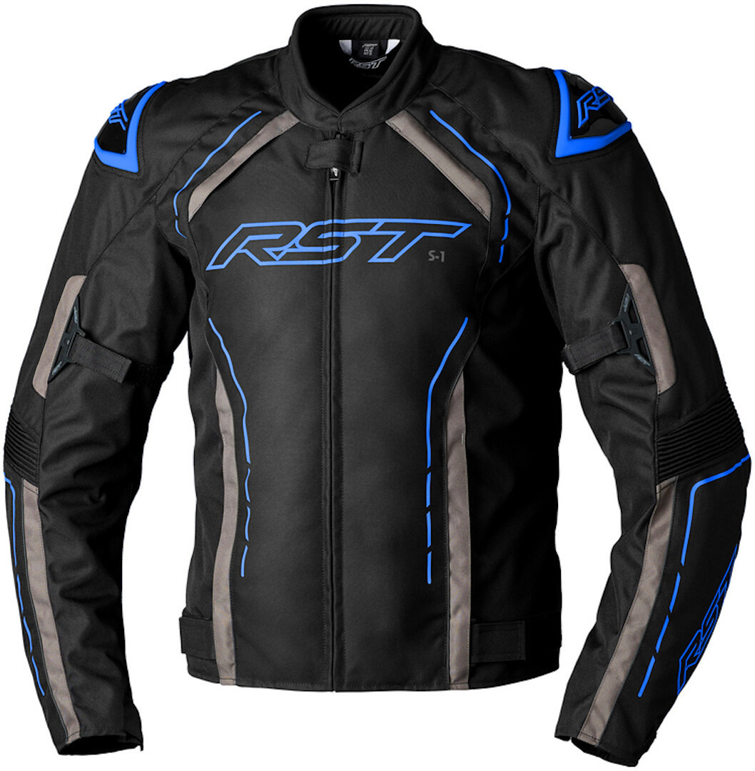 Bild von RST S-1 Motorrad Textiljacke, schwarz-blau, Größe XL für Männer