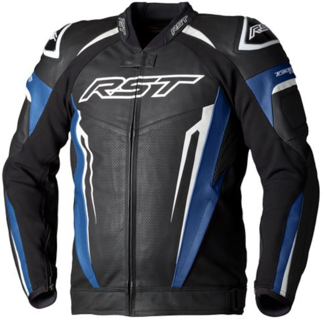 Bild von RST Tractech EVO 5 Motorrad Lederjacke, schwarz-blau, Größe L für Männer