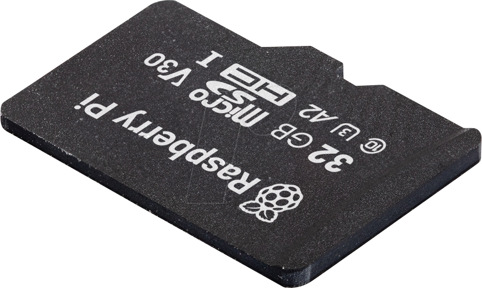 Bild von Raspberry Pi Micro SD(HC) Card - 32GB Class 10 / A2 (Without adapter) (microSD, 32 GB, U3), Speicherkarte
