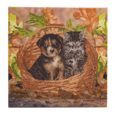 Bild von Crystal Art Crystal Art - Diamant-Stickerei-Kit - Katze und Hund Crystal-Art-1875