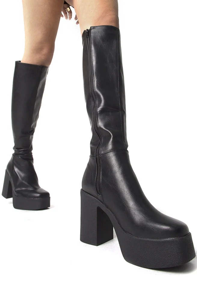 Bild von Lamoda - Slick Nicks Black - Girl Schuhe - Schwarz - EU 40 - Synthetic/Textile/Gummi,Kunstleder