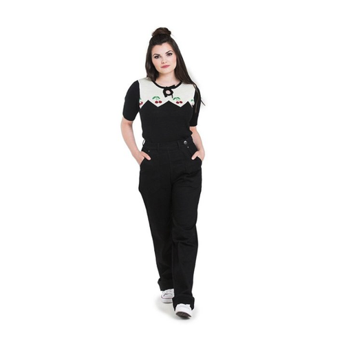 Bild von Hell Bunny Stoffhose Weston Denim Jeans: Stilvoll und Bequem