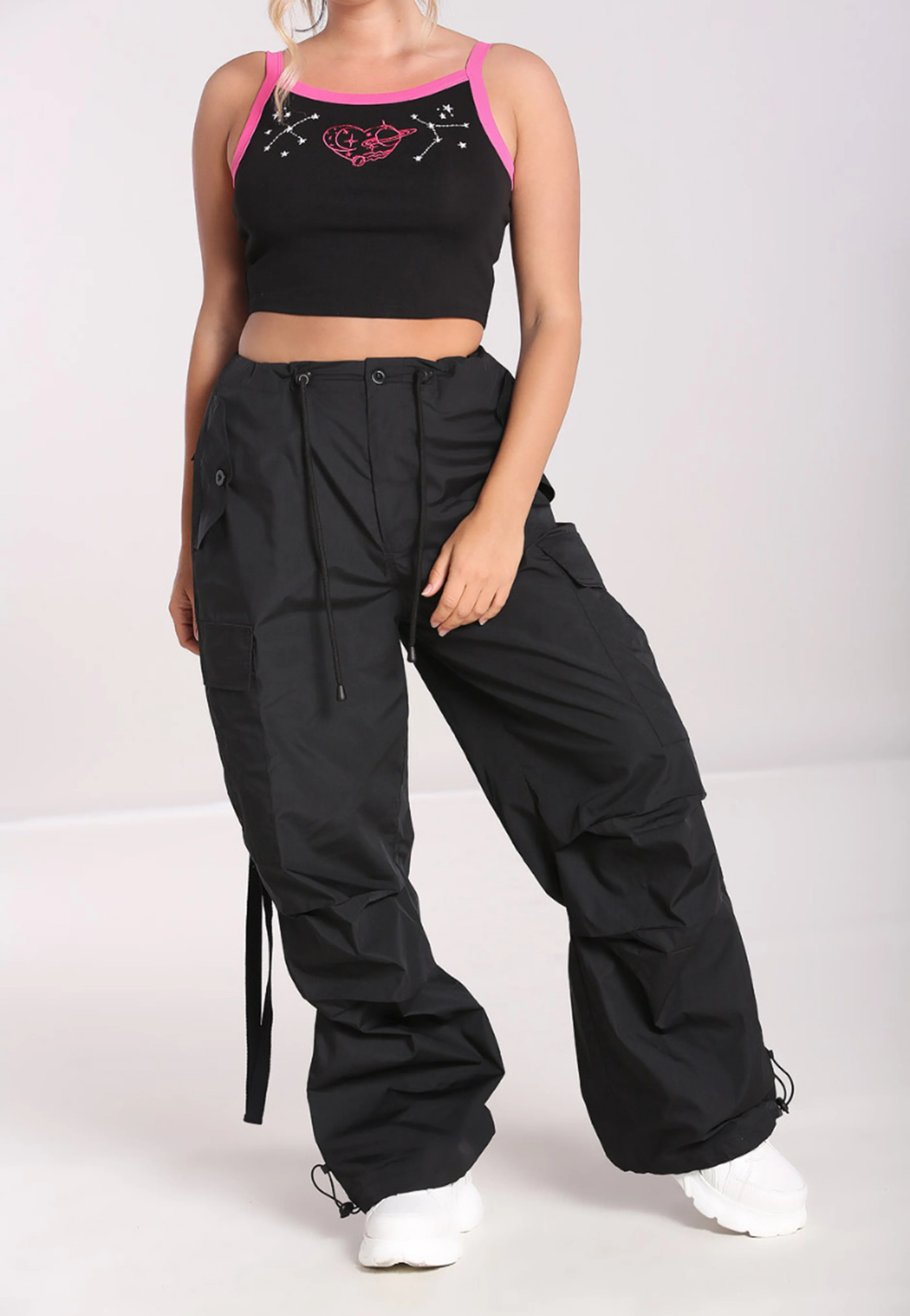 Bild von Hellbunny - Nickel Black - Hose - Schwarz - XL - 65% Polyester, 35% Baumwolle,Baumwolle