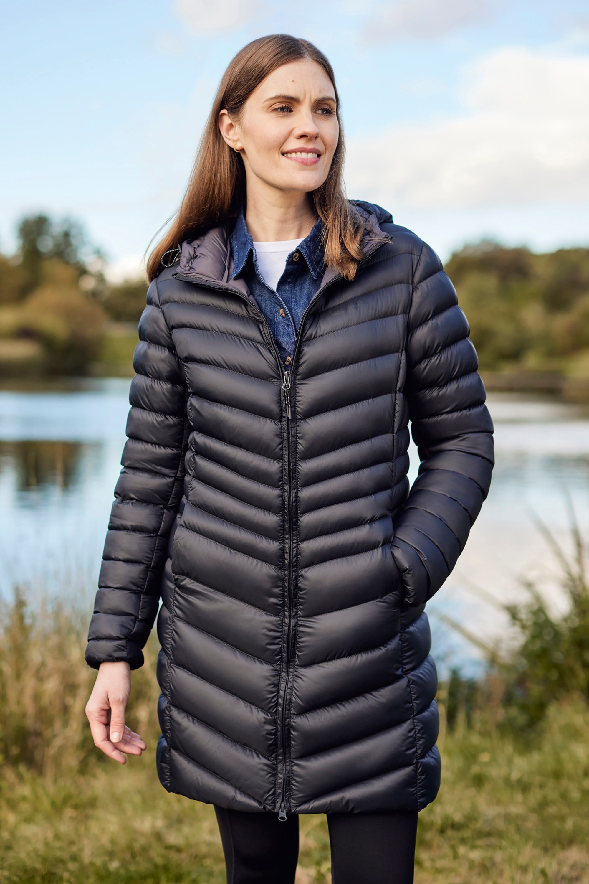 Bild von Florence Lange Damen-Steppjacke - Schwarz