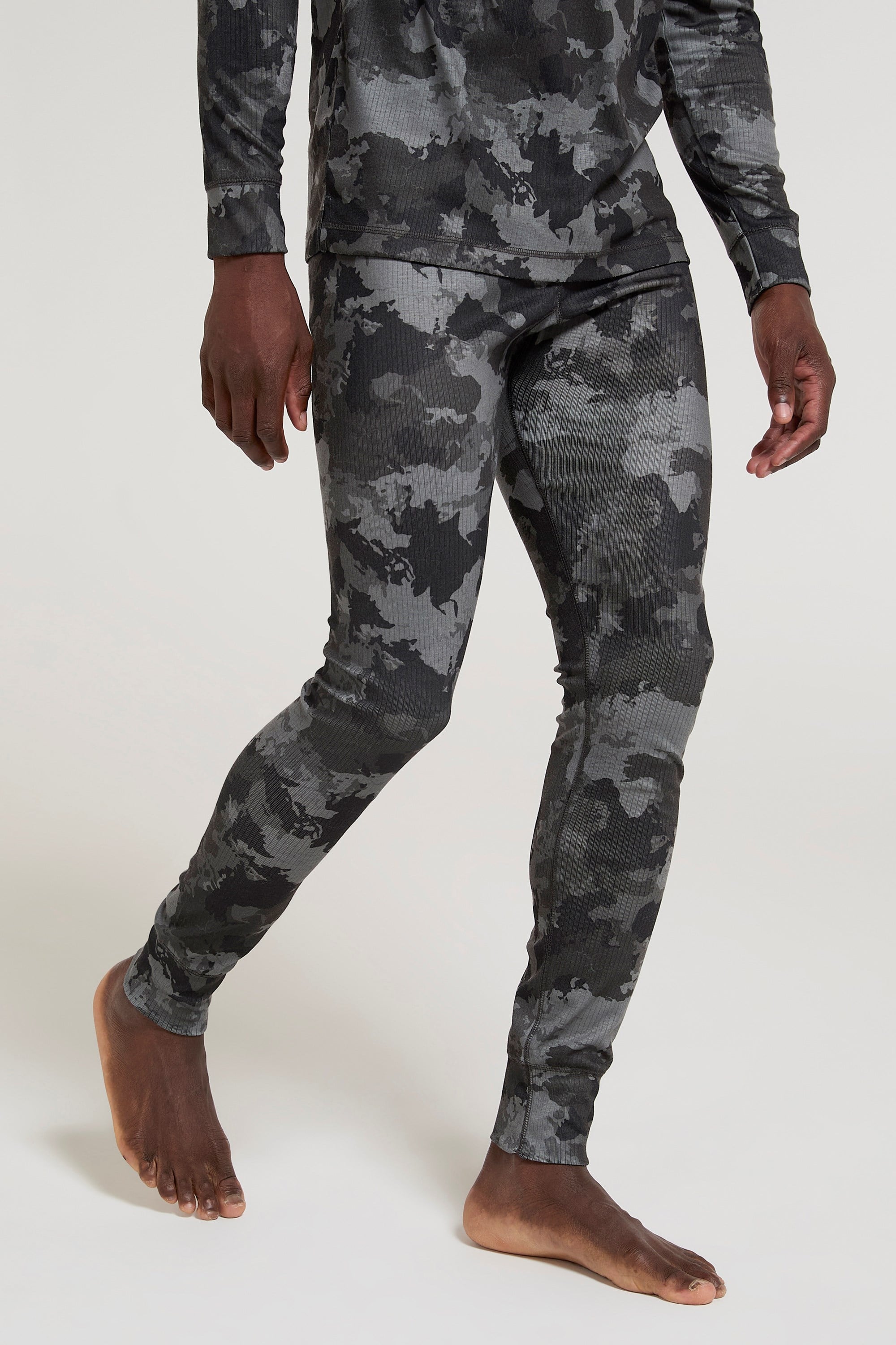 Bild von Talus Gemusterte Herren Baselayer-Hose - Grün
