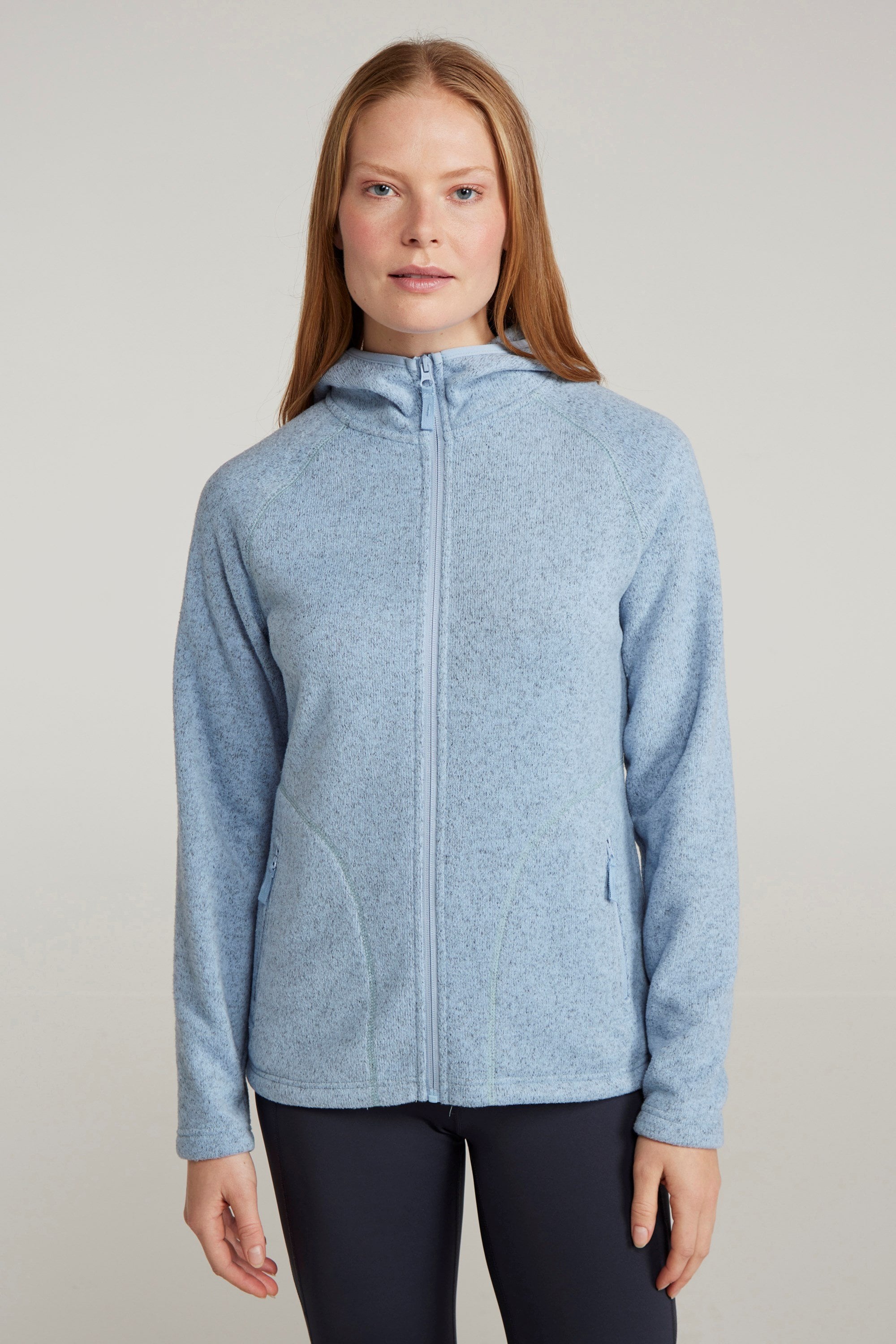 Bild von Nevis Damen-Kapuzenpullover mit Reißverschluss - Blau