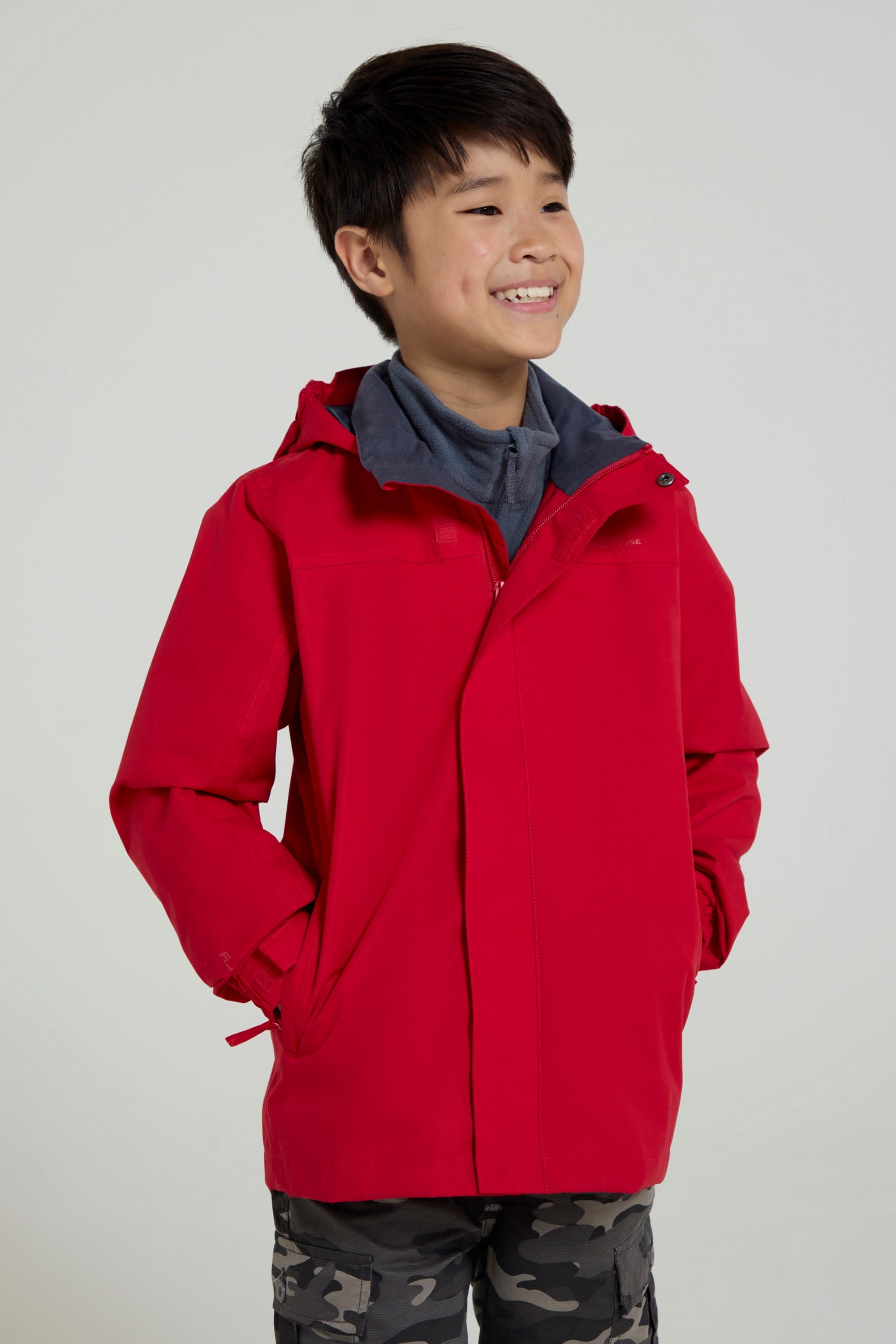 Bild von Solar wasserdichte Kinderjacke - Rot