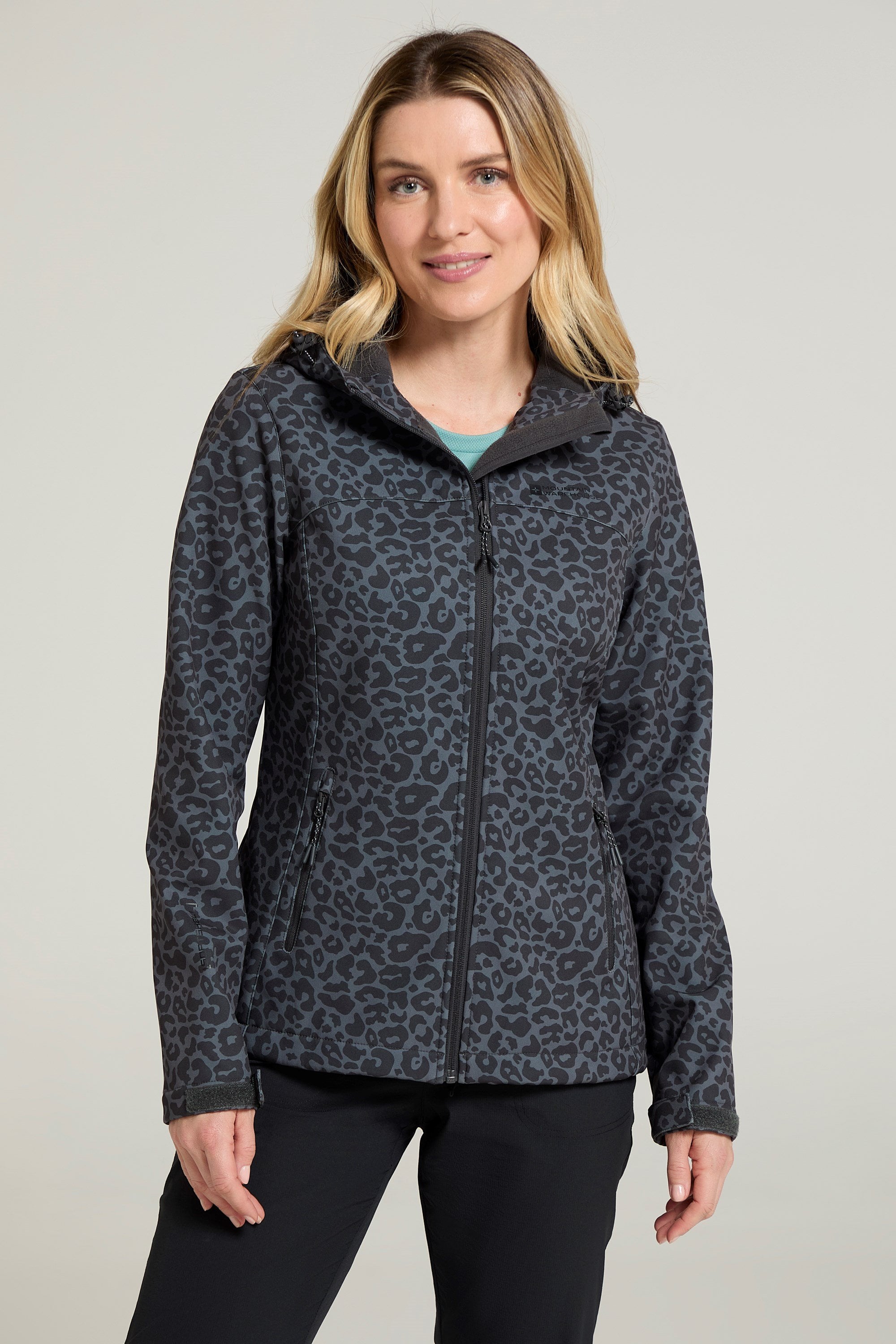 Bild von Exodus Gemusterte Damen Softshell-Jacke - Grau