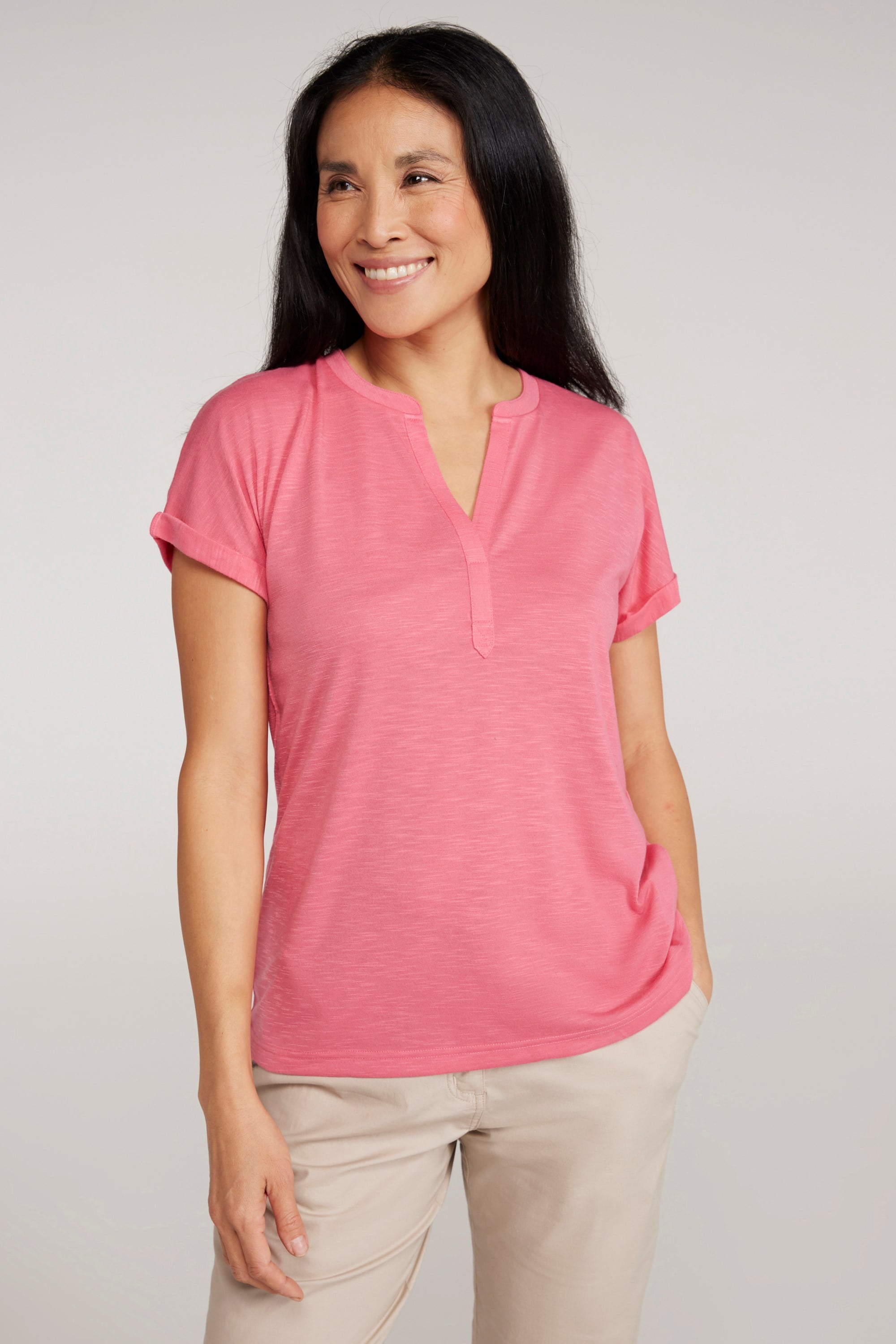 Bild von Skye Damen Slub T-Shirt - Rosa