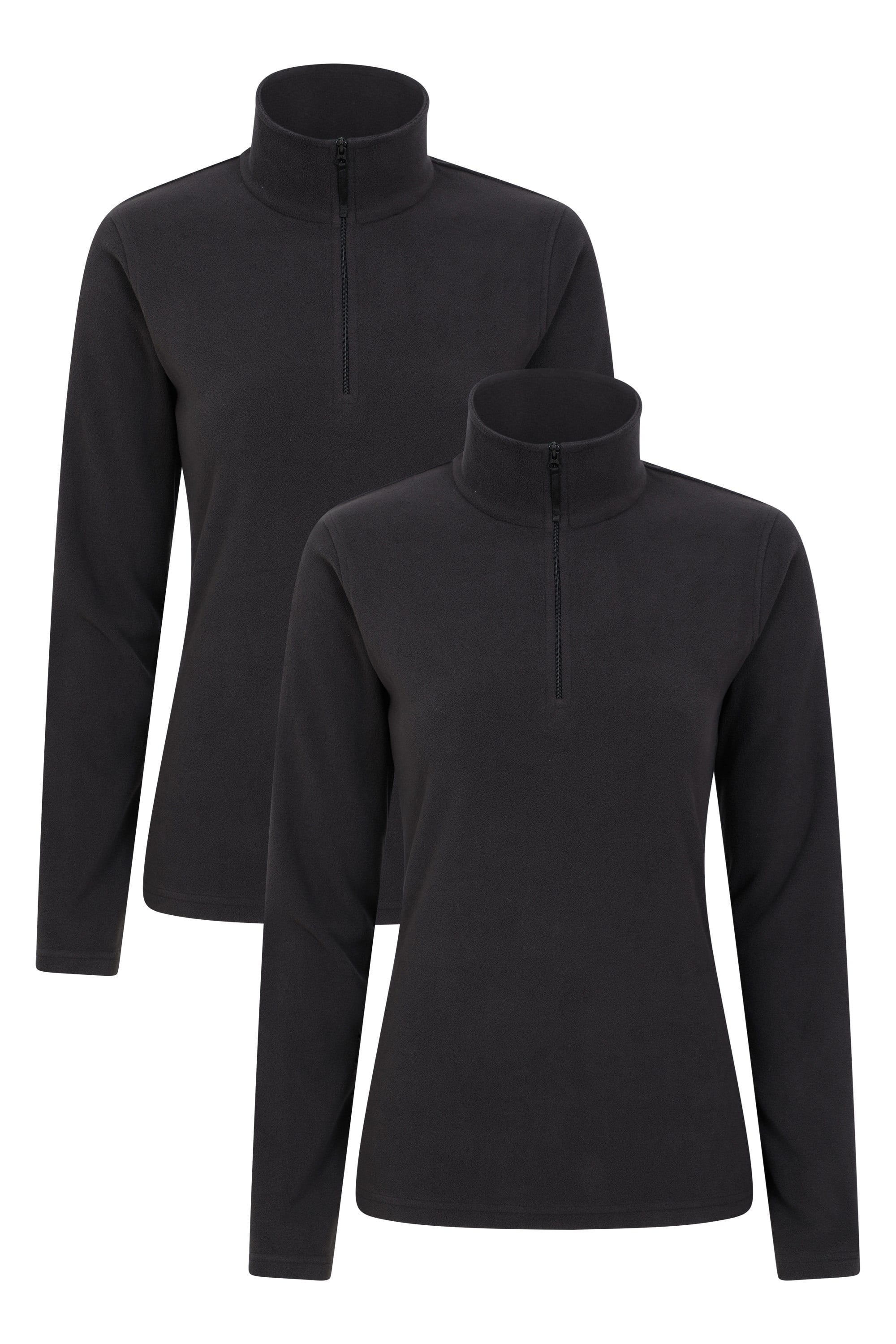 Bild von Camber Fleece mit halblangem Reißverschluss für Damen, Multipack - Schwarz