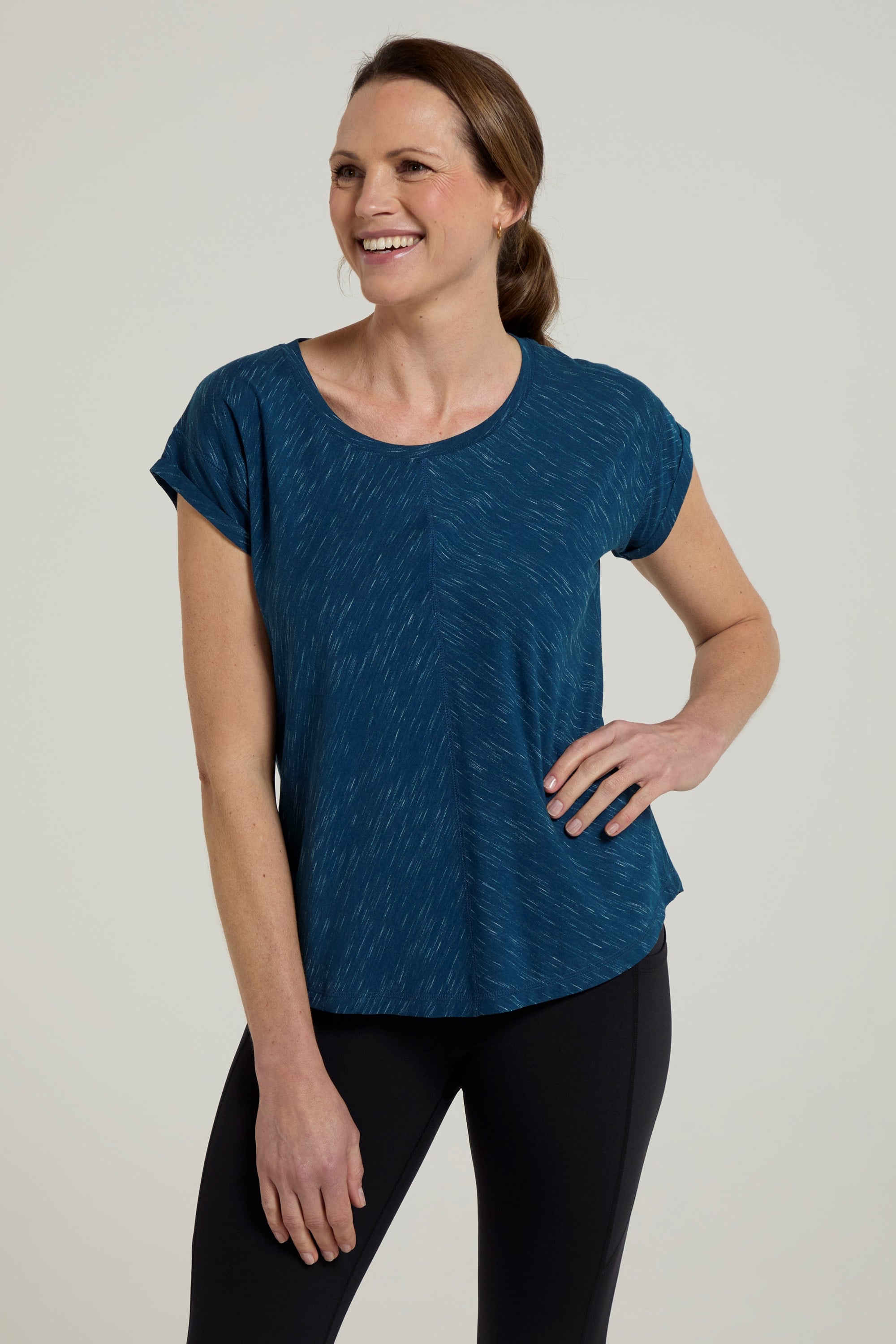 Bild von Retreat Damen Slouch T-Shirt - Dunkel Aquamarin