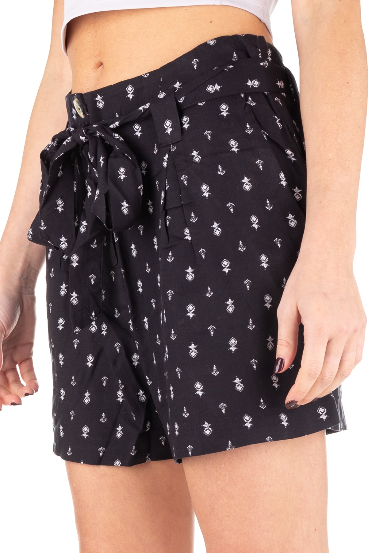 Bild von SUPERDRY Shorts Schwarz Mittlerer Bund für Damen - 42