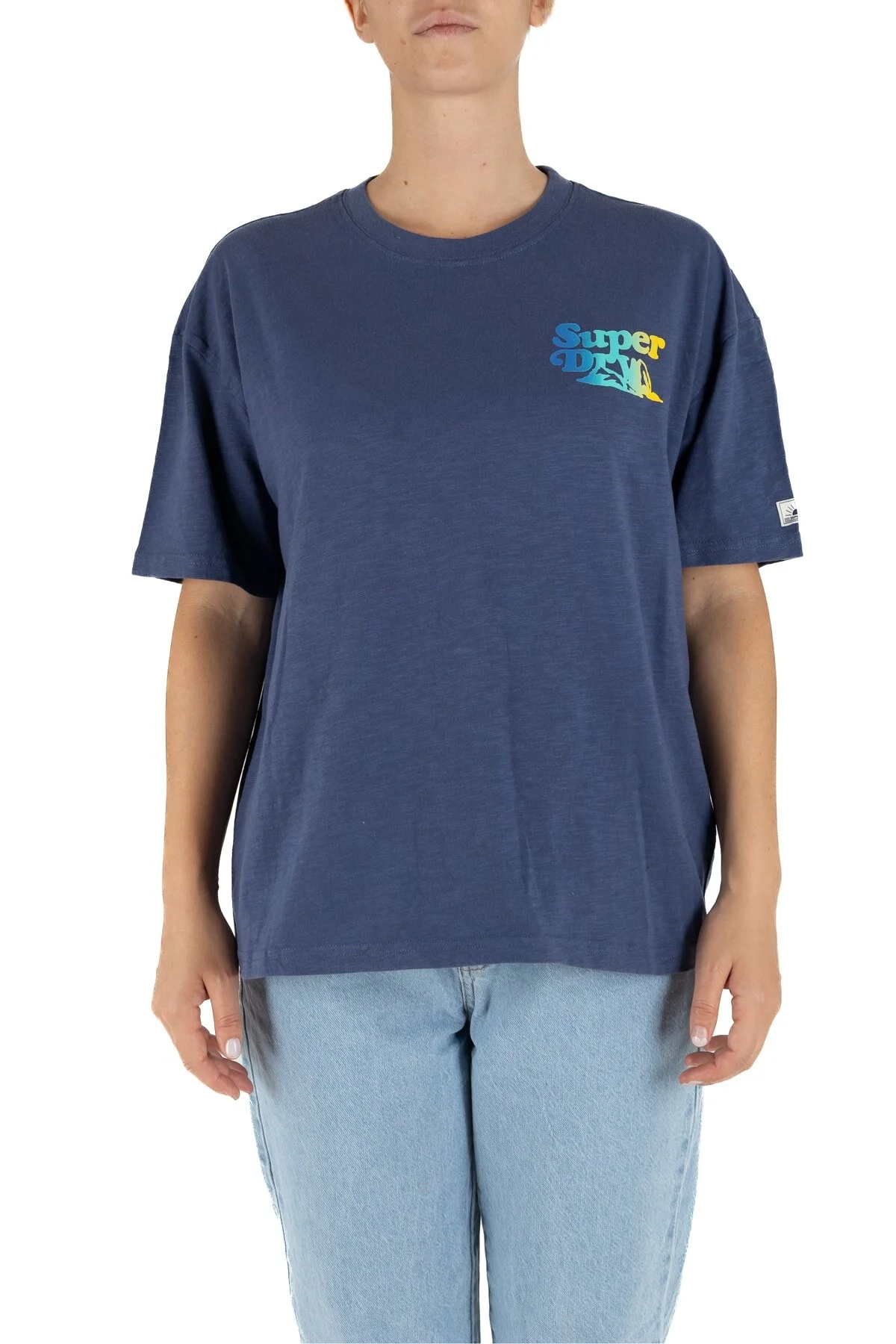 Bild von SUPERDRY T-shirt / Mädchen Blau Indigo für Damen - XS