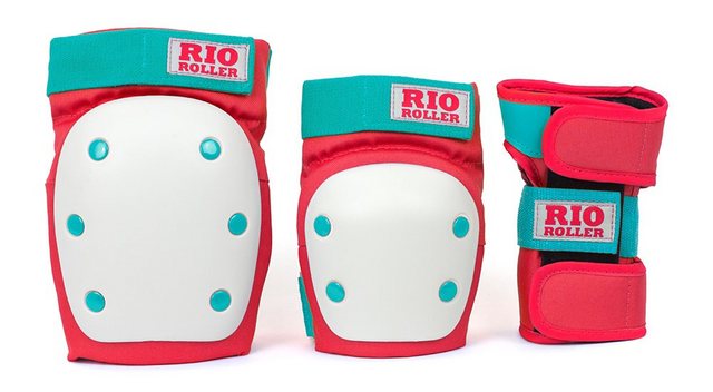 Bild von Rio Roller Rollschuhe RIO ROLLER TRIPLE Schonerset red/mint