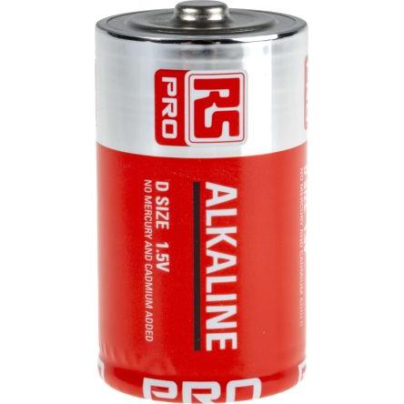 Bild von Rs Pro LR20 Alkali D Batterien, 16Ah mit Flachansc (20 Stk., D, 16000 mAh), Batterien + Akkus