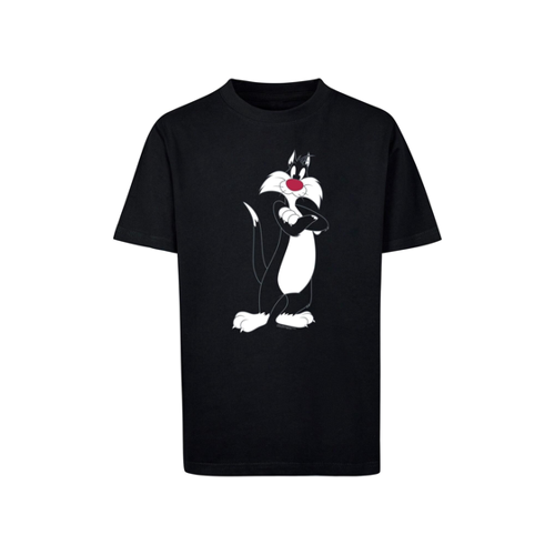 Bild von ABSOLUTE CULT Kinder Looney Tunes Sylvester Mit Verschränkten Armen Basic T-Shirt für Herren - 110