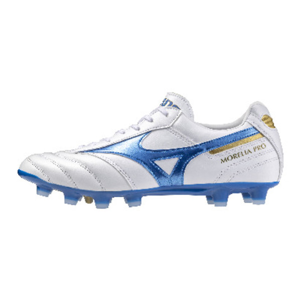 Bild von Mizuno Corporation Morelia Pro ( U ) FG Fussballschuhe weiß/blau 40,5