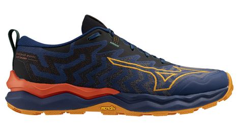 Bild von mizuno wave daichi 8 trailrunning schuhe blau orange herren