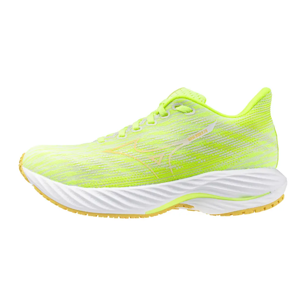 Bild von mizuno wave rider 28 grun orange damen laufschuhe