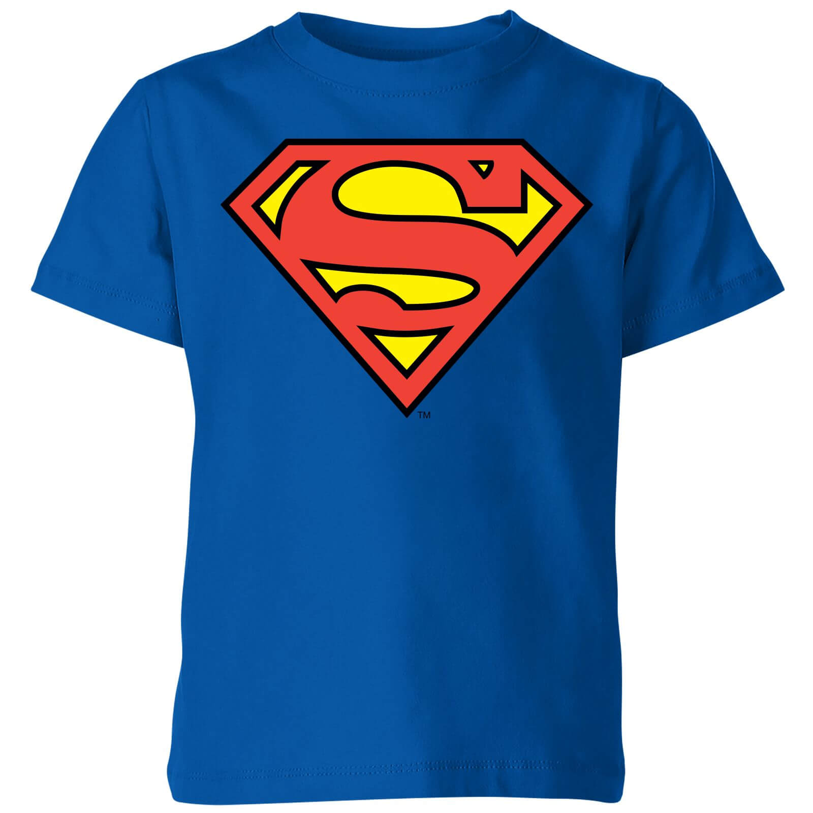 Bild von DC Originals Official Superman Shield Kinder T-Shirt - Royal Blau - 3-4 Jahre
