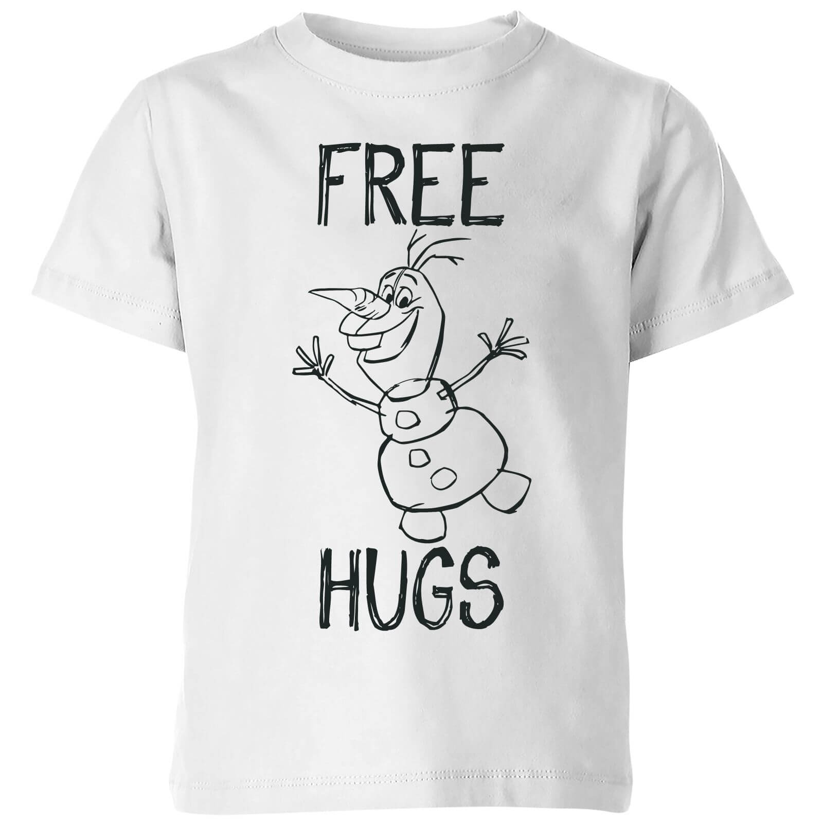 Bild von Die Eiskönigin Olaf Free Hugs Kinder T-Shirt - Weiß - 5-6 Jahre