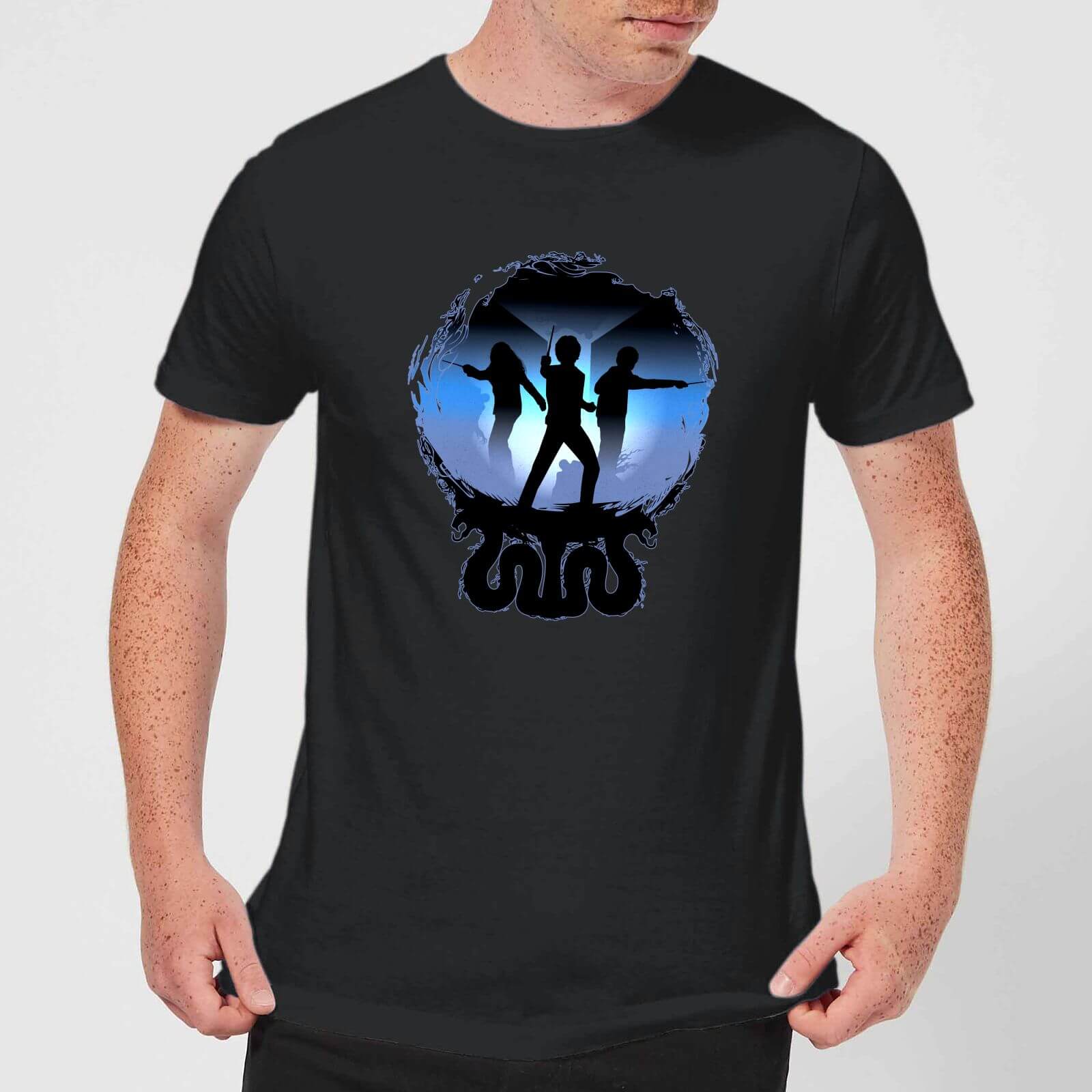 Bild von Harry Potter Silhouette Attack Herren T-Shirt - Schwarz - XXL