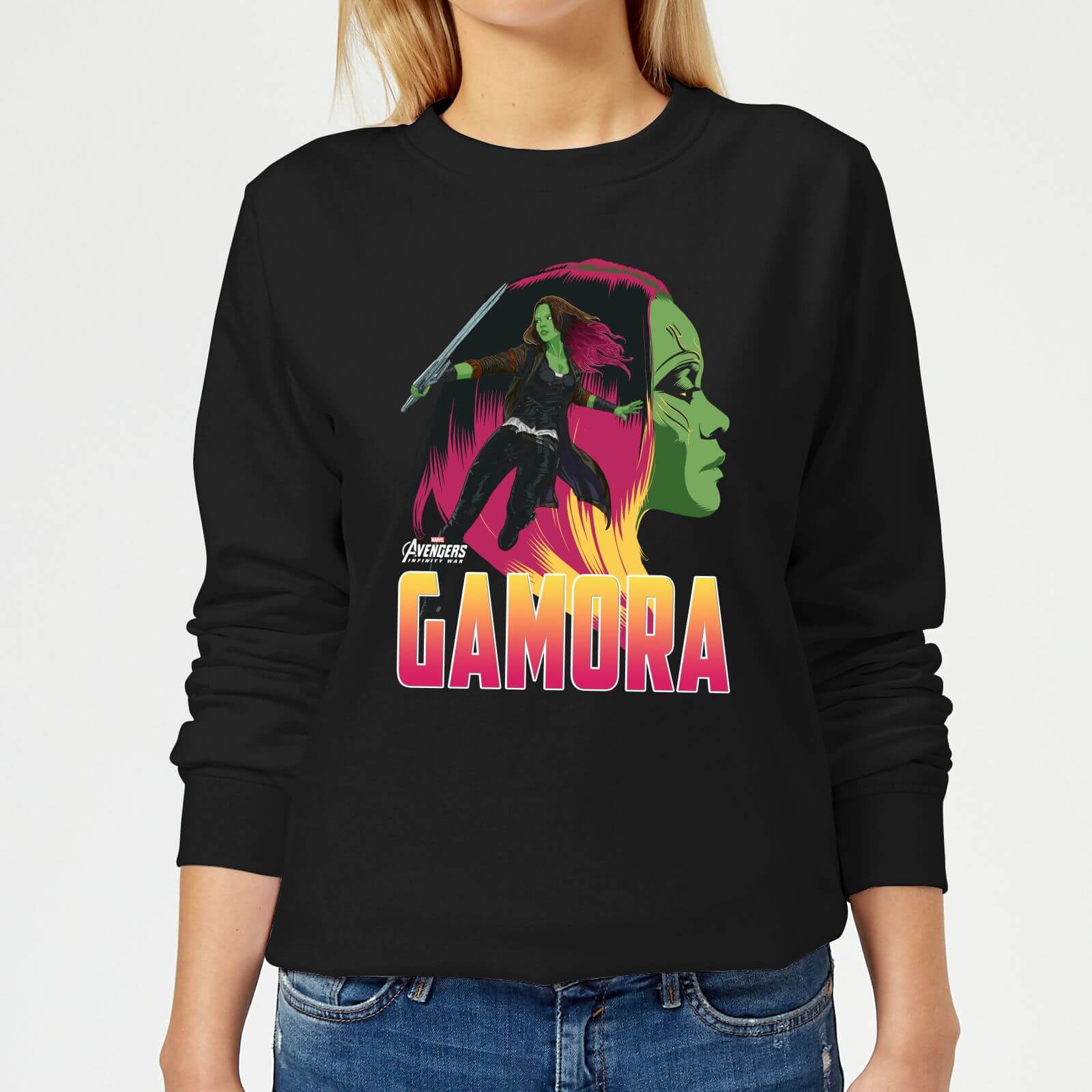Bild von Avengers Gamora Damen Pullover - Schwarz - M
