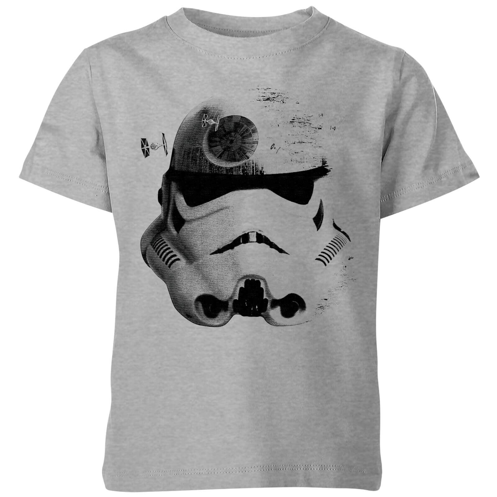 Bild von Star Wars Classic Command Stromtrooper Death Star Kinder T-Shirt - Grau - 7-8 Jahre