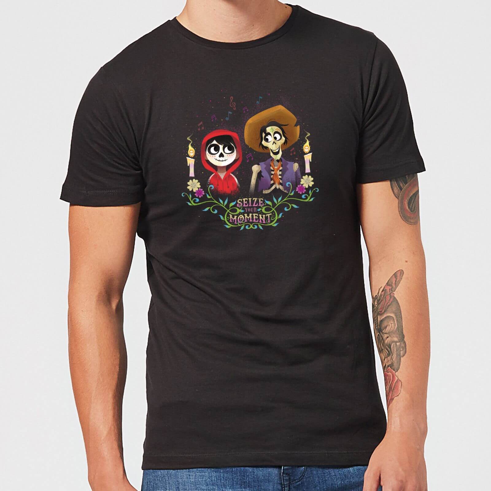 Bild von Coco Miguel Und Hector Männer T-Shirt - Schwarz - 4XL