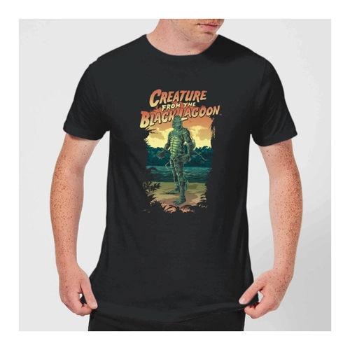Bild von Universal Monsters Der Schrecken Vom Amazonas Illustrated Herren T-Shirt - Schwarz - 3XL